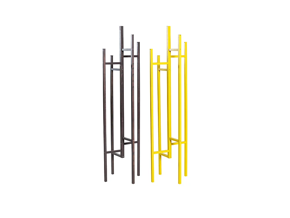 Eigen - Porte-manteaux design bois massif - Gris