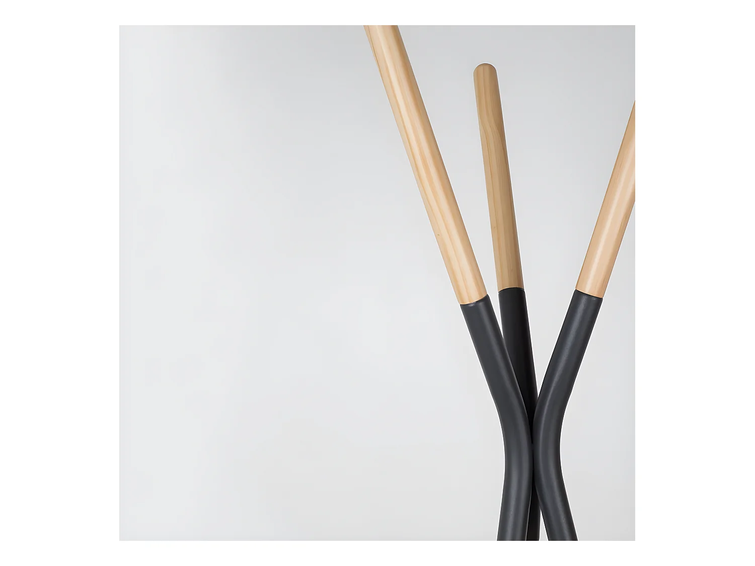 Pinnacle - Porte-manteaux scandinave bois - Gris anthracite