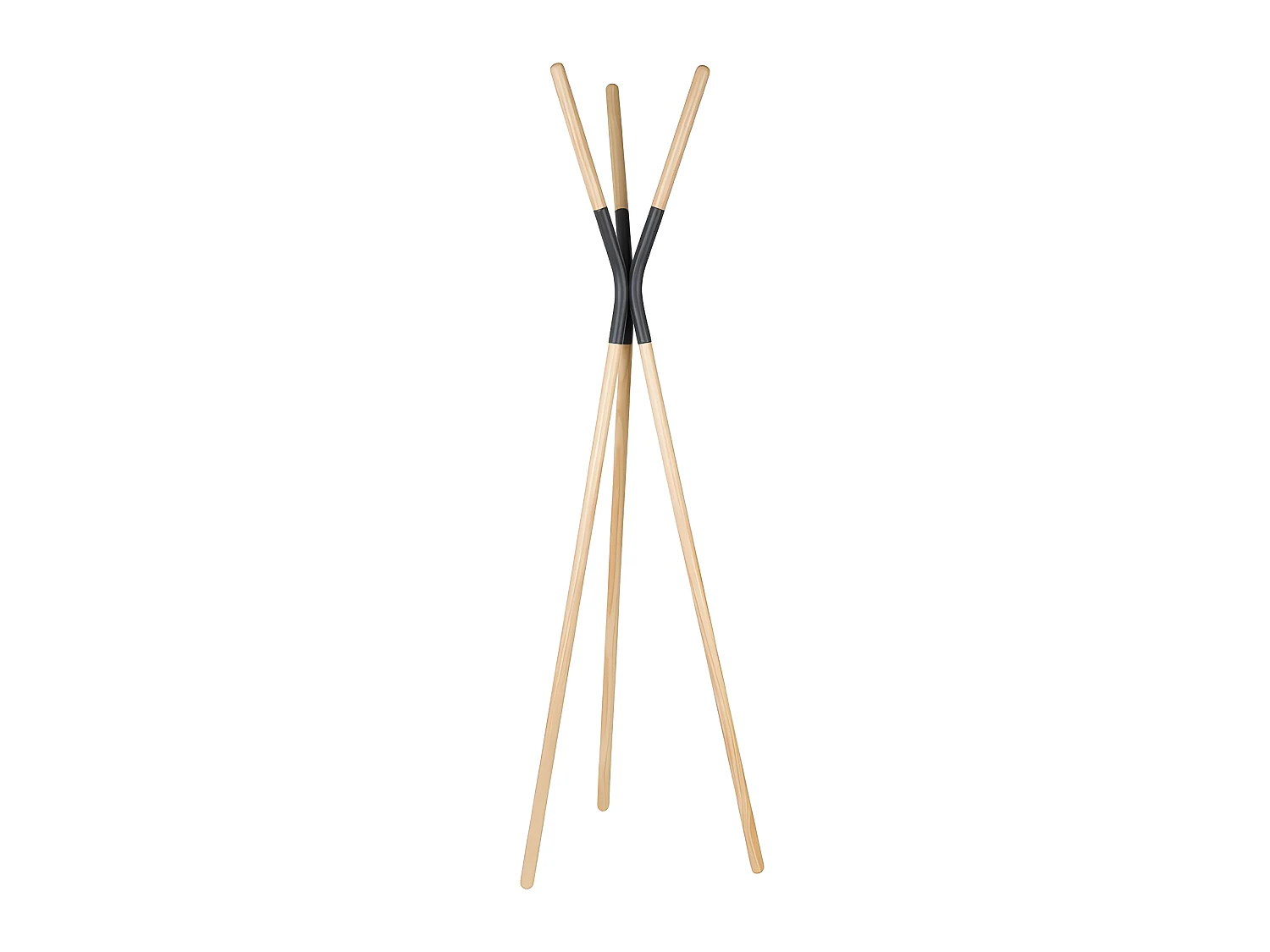 Pinnacle - Porte-manteaux scandinave bois - Gris anthracite