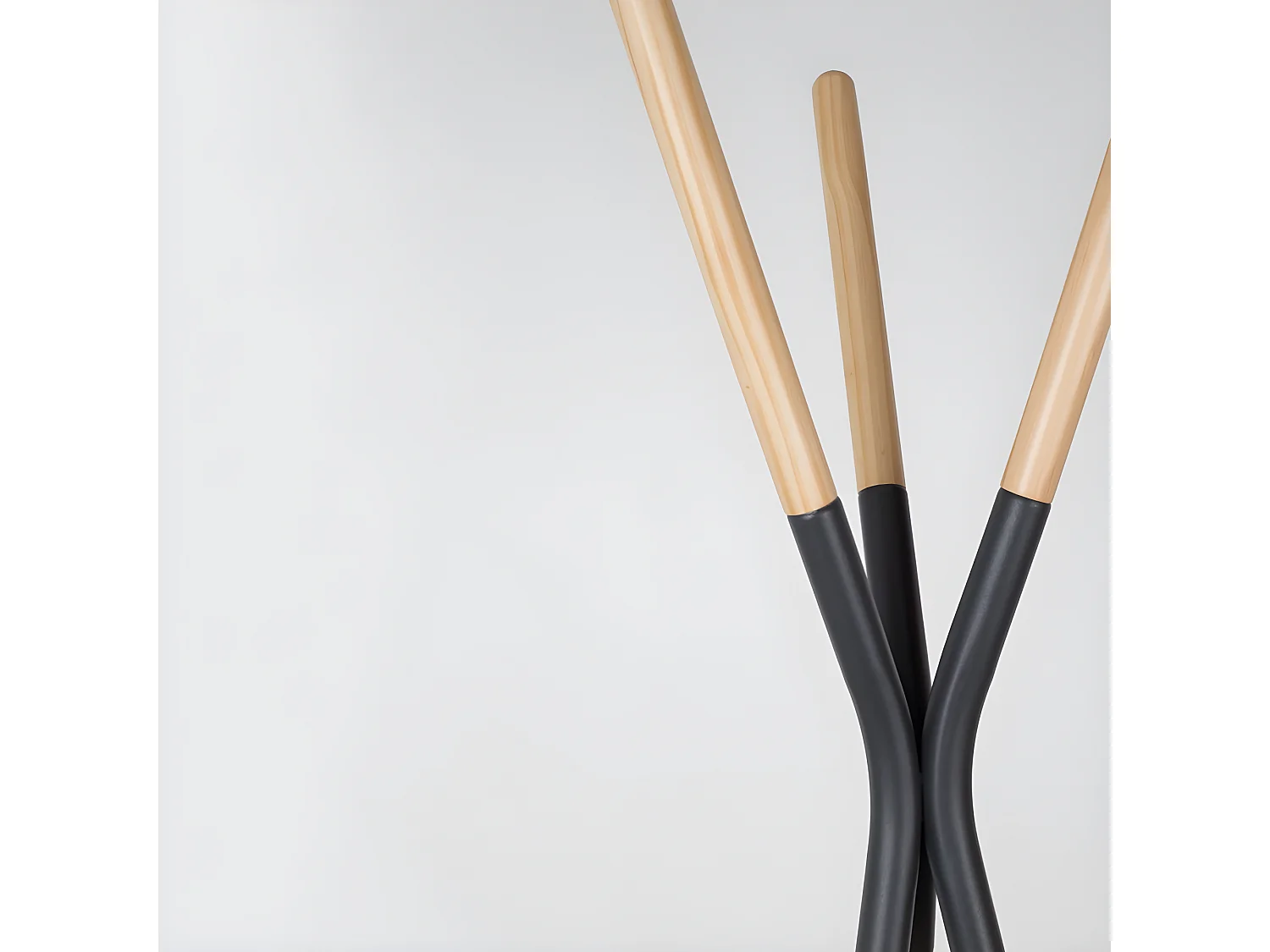 Pinnacle - Porte-manteaux scandinave bois - Gris anthracite