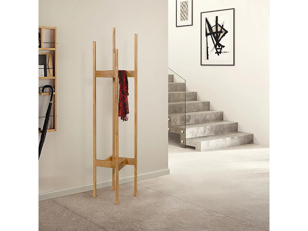 Hilbert - Porte-manteaux en bois - Bois clair