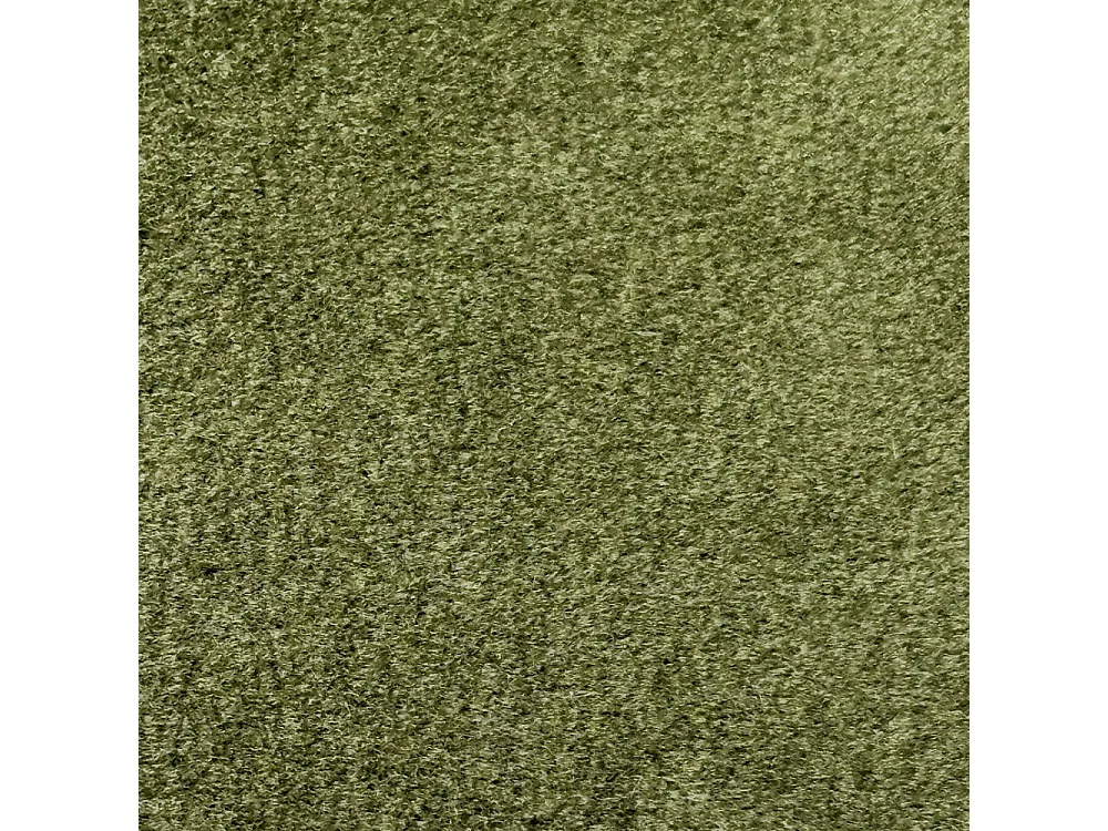 Villabon - Pouf en velours pieds épingles noirs - Vert olive