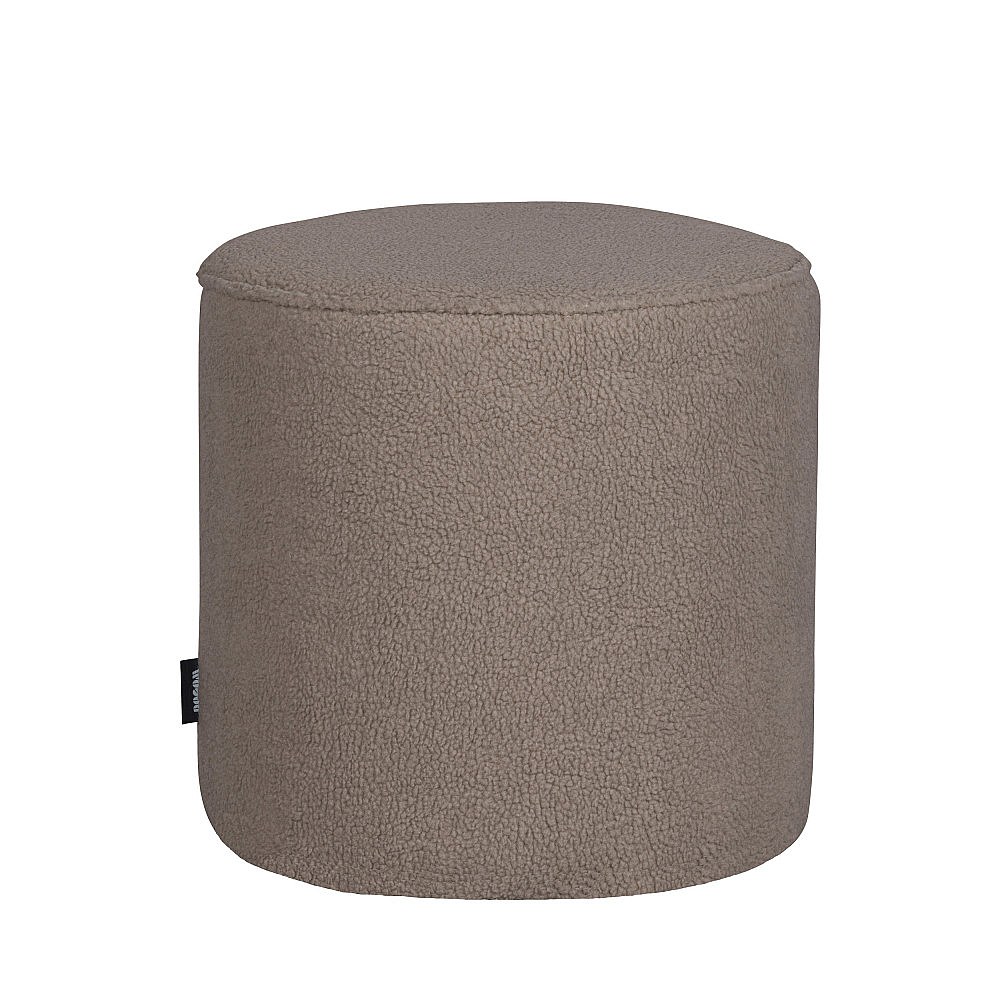 Pouf Coffre De Rangement LOMAI – Microfibre Vieillie Marron, 61x61x44 Cm, Charge 120 Kg – Style Vintage