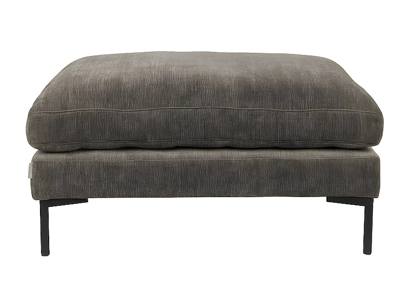 SUMMER - Pouf en microfibres marron café Summer