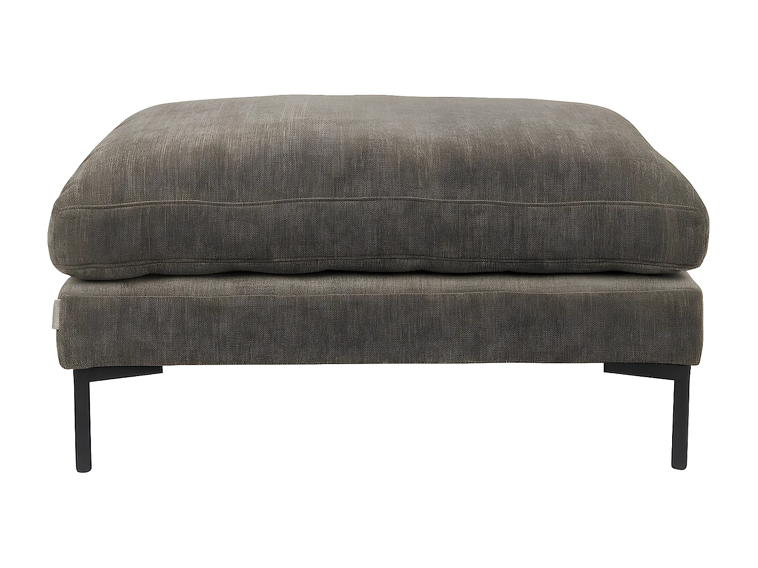 SUMMER - Pouf en microfibres marron café Summer