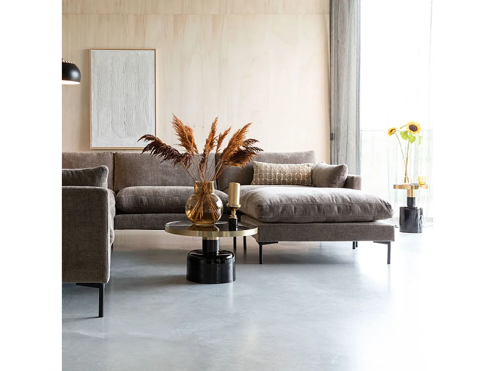 Summer - Pouf en tissu - Café