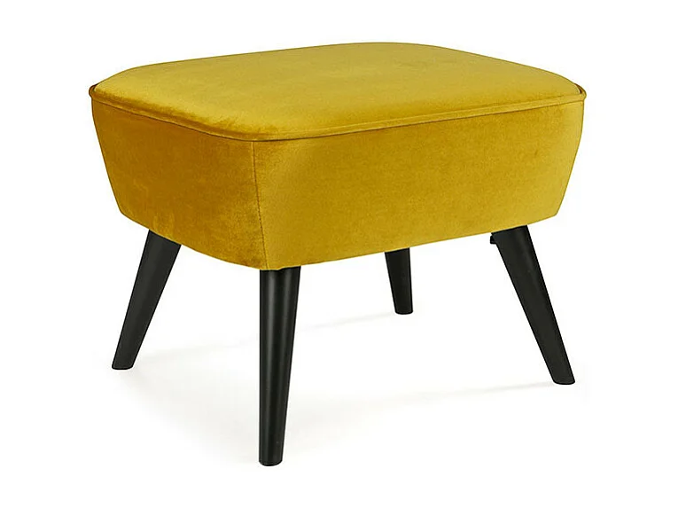 Sara - Repose-pieds en velours - Ocre