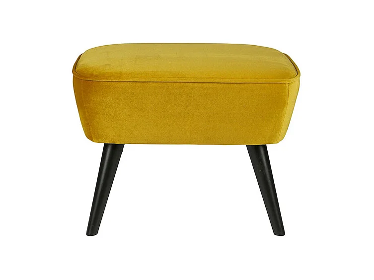 Sara - Repose-pieds en velours - Ocre