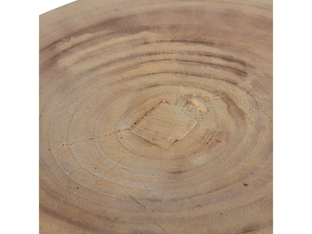 BIKKEL - Tabouret en bois ø28cm - Naturel