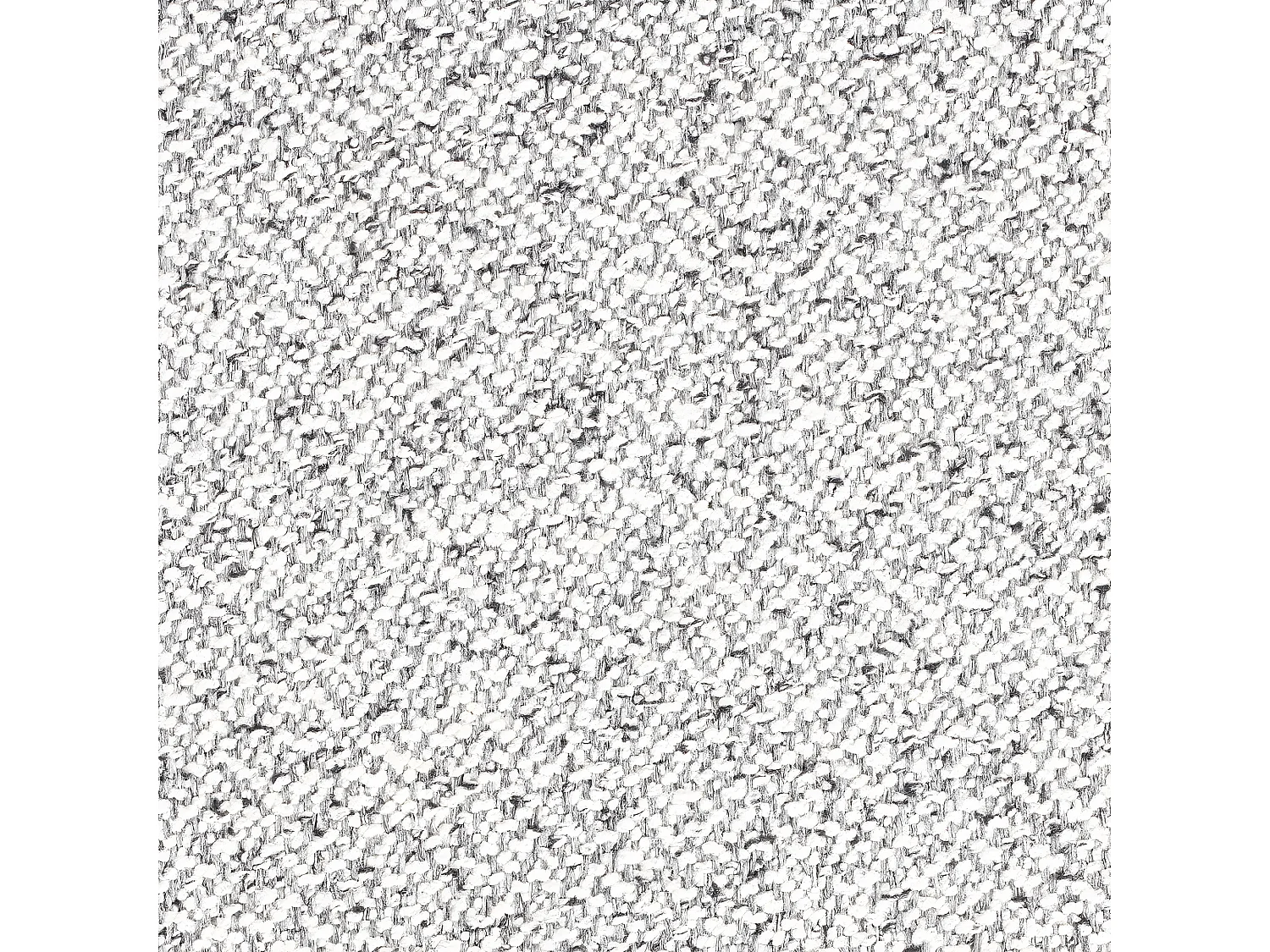 Milou - Tabouret rectangulaire en tissu et métal - Gris chiné