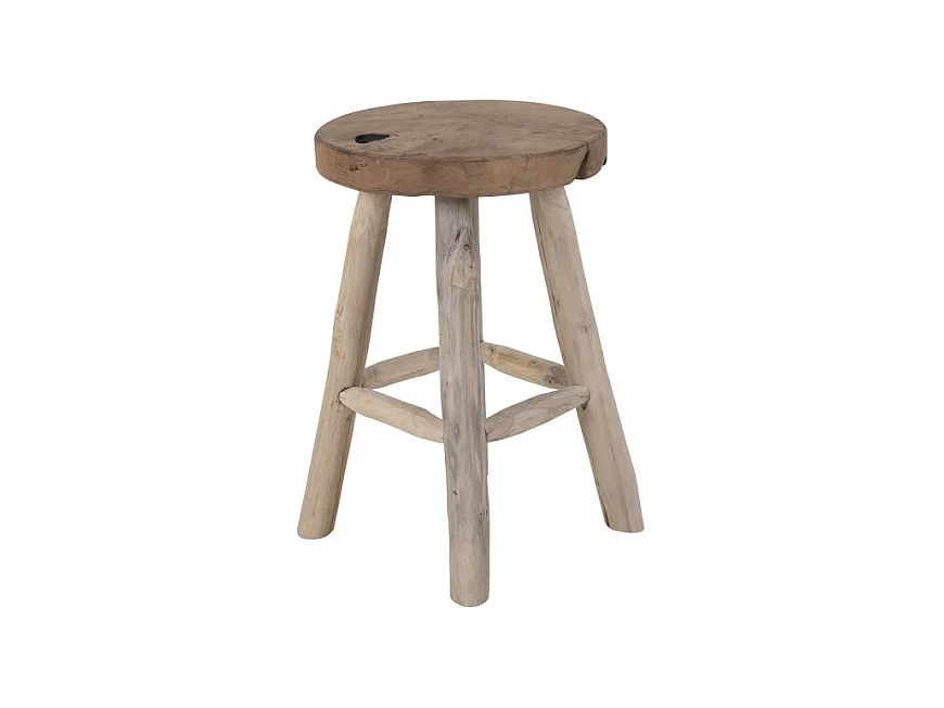 Taburete de teca BADIA 45 cm