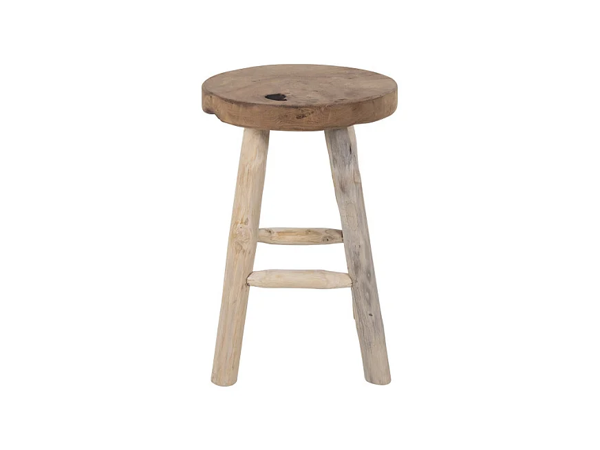 Badia - Tabouret en teck H45cm - Naturel
