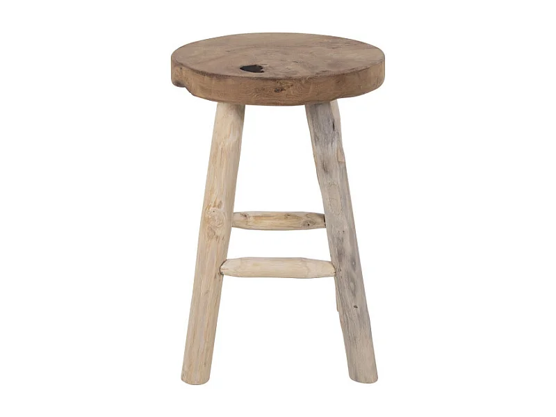 Badia - Tabouret en teck H45cm - Naturel