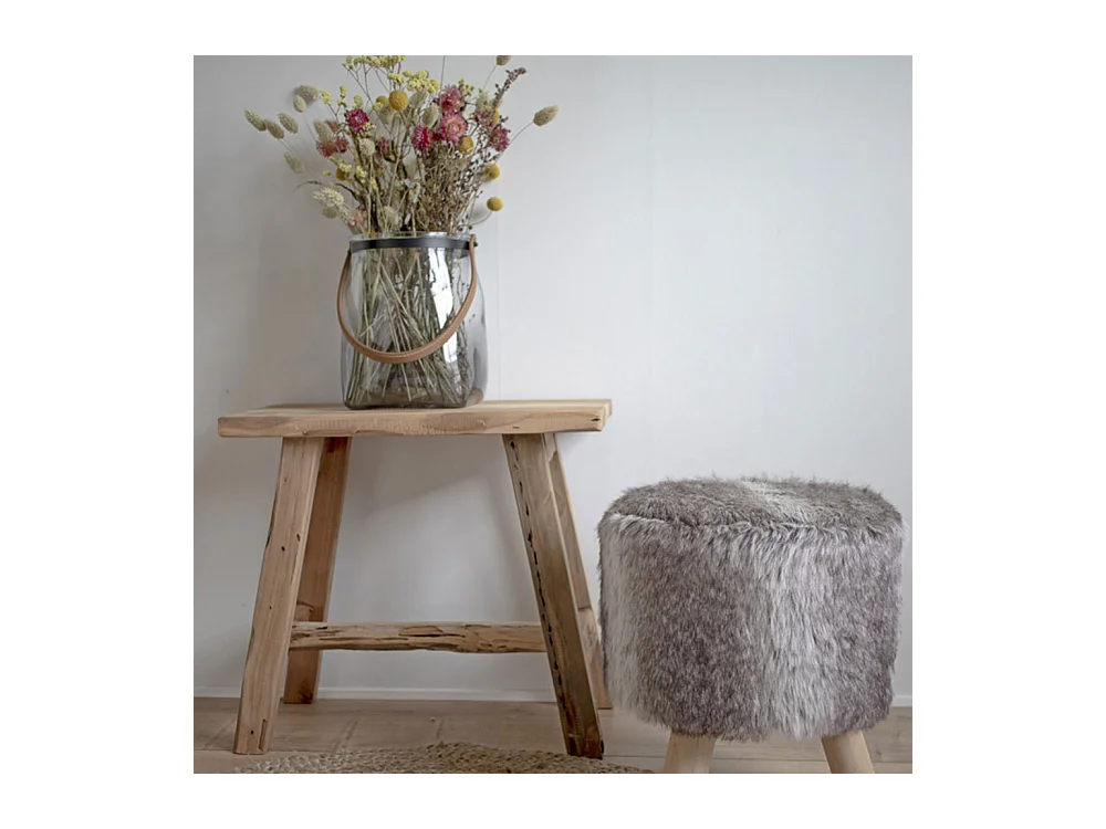 Taburete de teca BARCELONA 50 cm