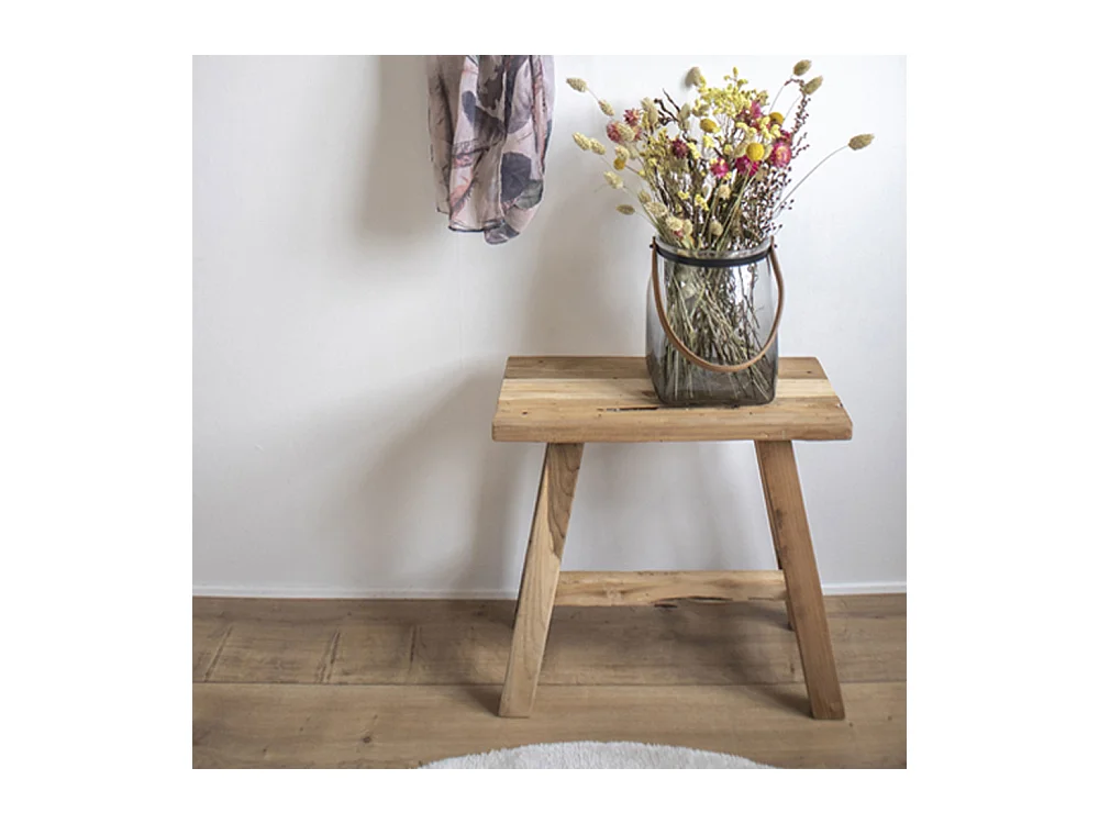 Taburete de teca BARCELONA 50 cm