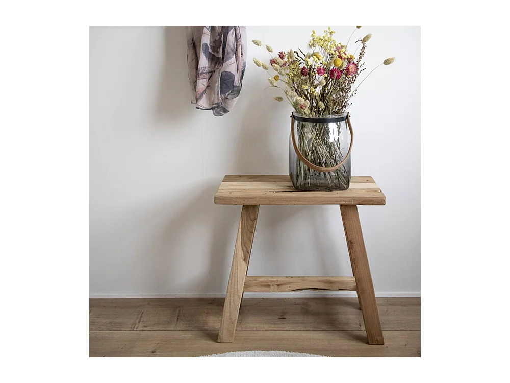 Taburete de teca BARCELONA 50 cm