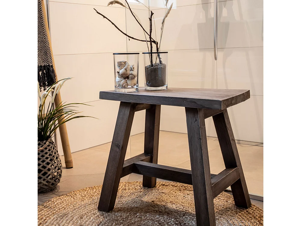 Barcelona - Tabouret en teck H45cm - Naturel