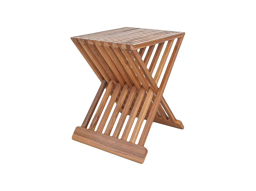 Taburete de teca ERTO 45 cm