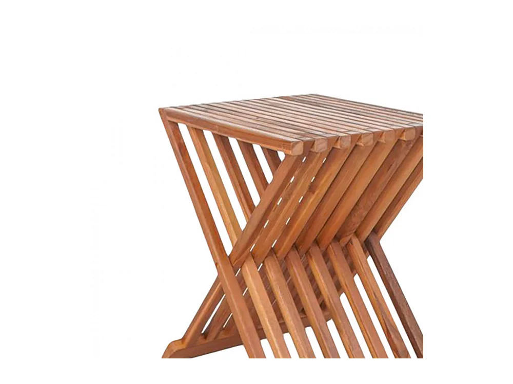 Taburete de teca ERTO 45 cm