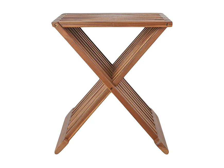 Erto - Tabouret en teck H45cm - Naturel