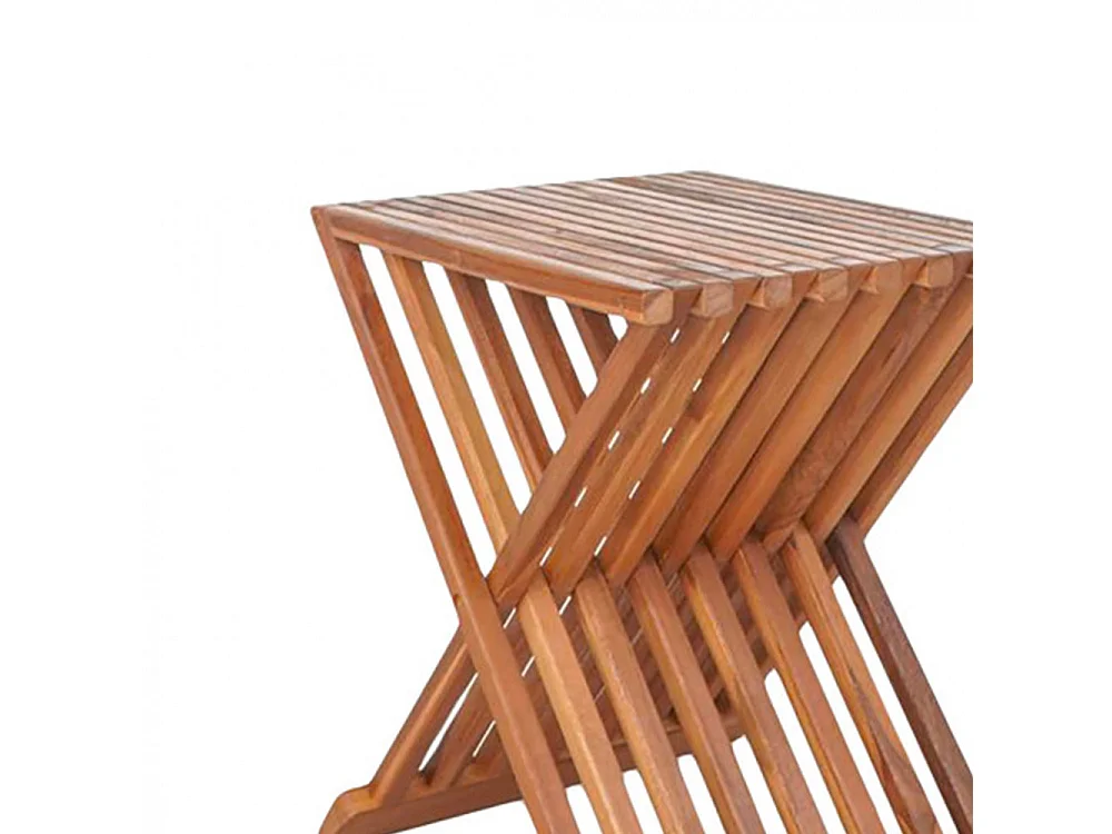 Erto - Tabouret en teck H45cm - Naturel