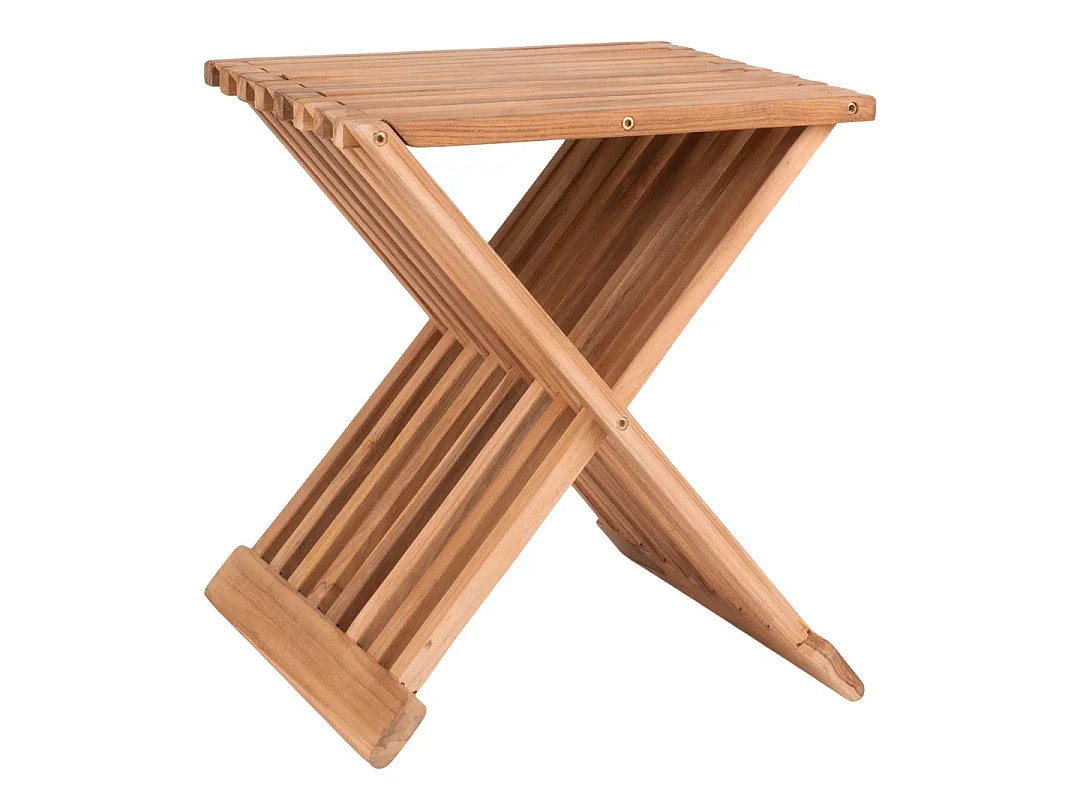 ERTO teakhouten kruk 45 cm