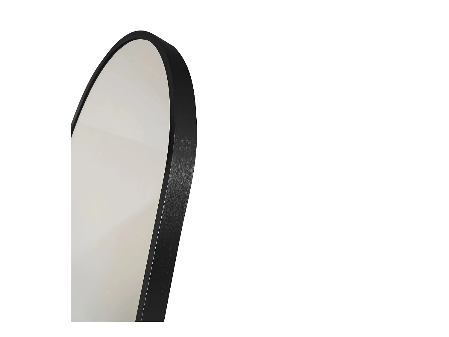 Miroir sur pied en aluminium MADRID – L 40 x H 150cm-Noir