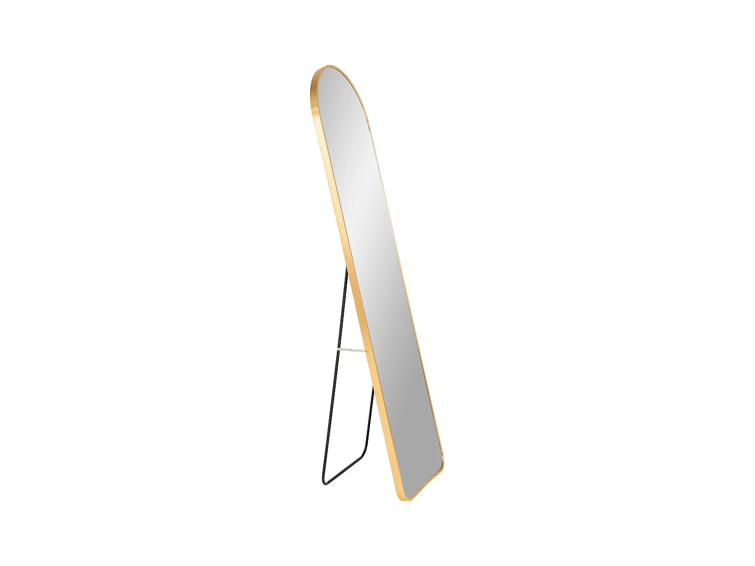 Miroir sur pied en aluminium MADRID – L 40 x H 150cm-Noir