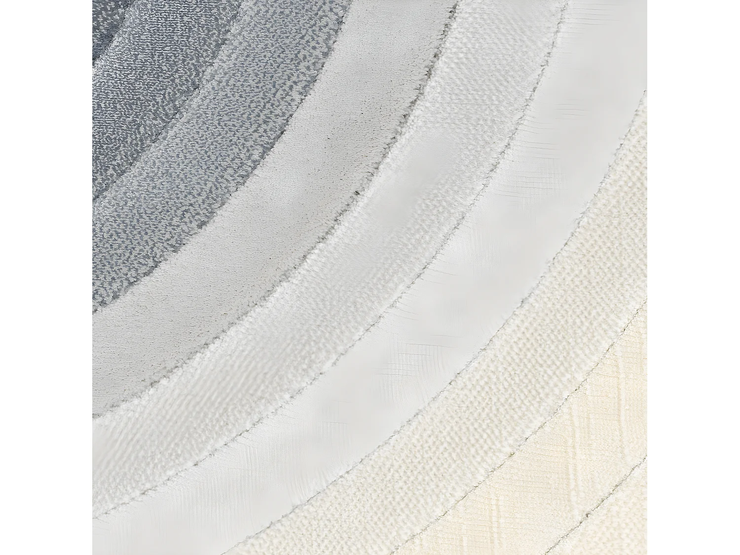 Olympic I - Tapis ovale - Couleur - Bleu / Beige, Dimensions - 200x290 cm