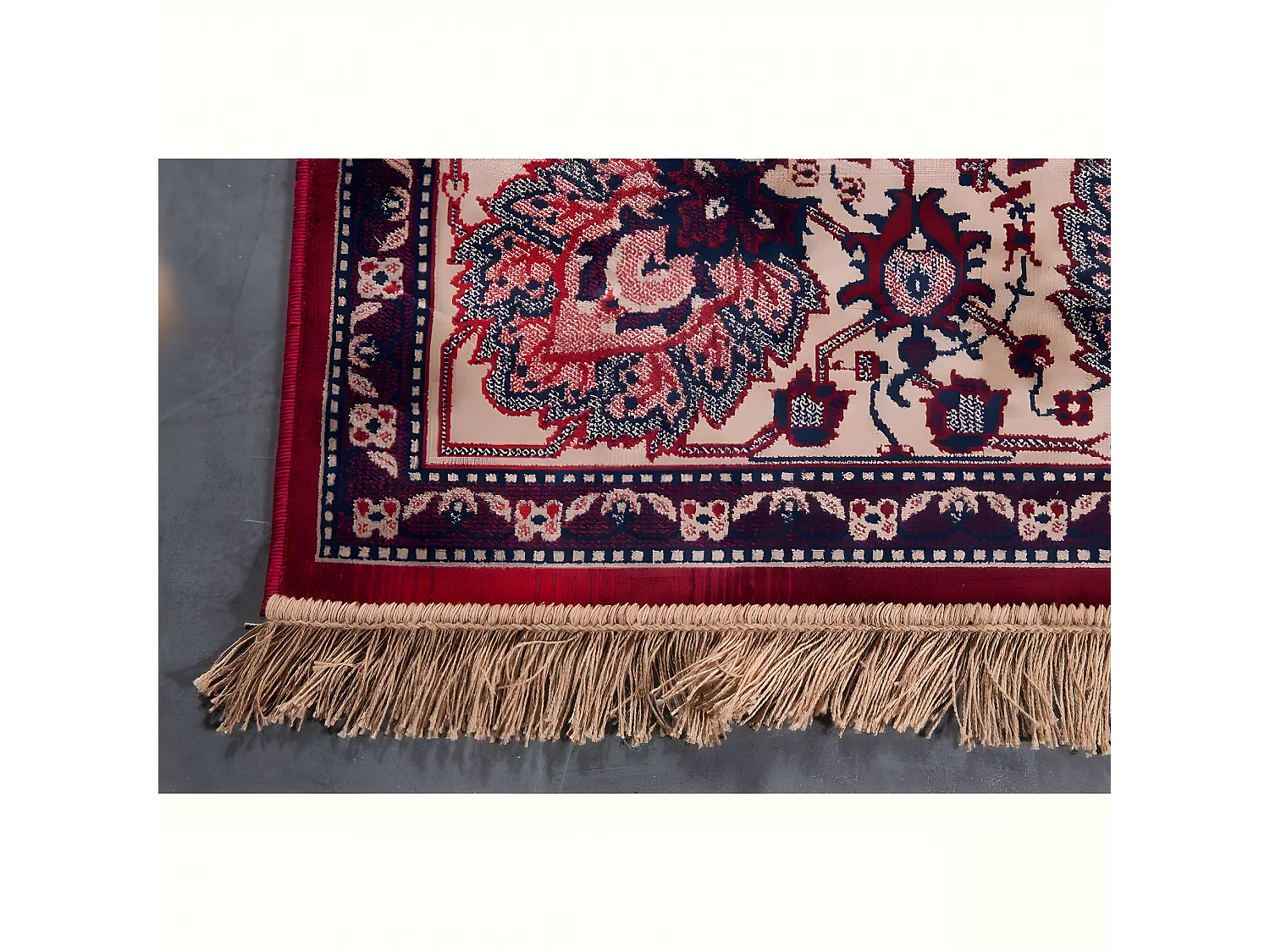 Old Bid - Tapis de salon persan -  Rouge - 170x240cm