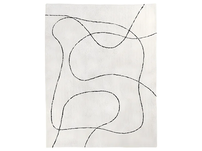 Tampa - Tapis avec formes organiques -  Beige - 200x300cm