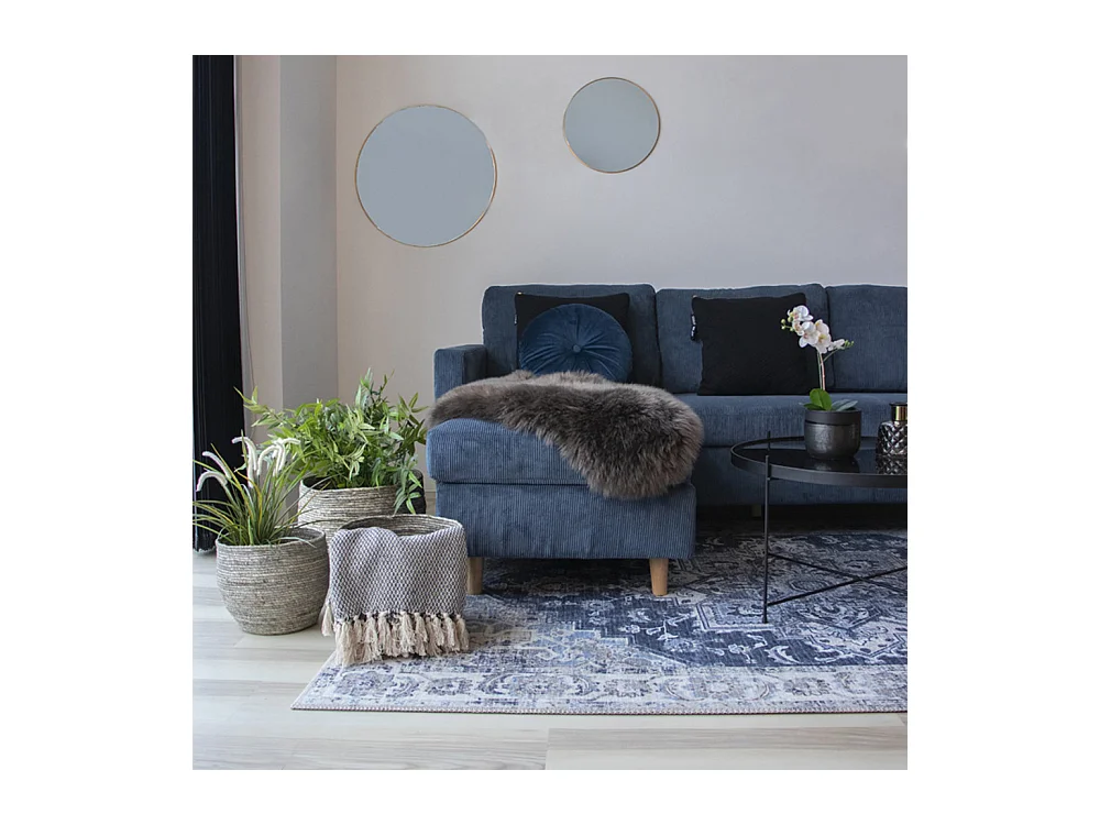 Alfombra azul 160 x 230 cm