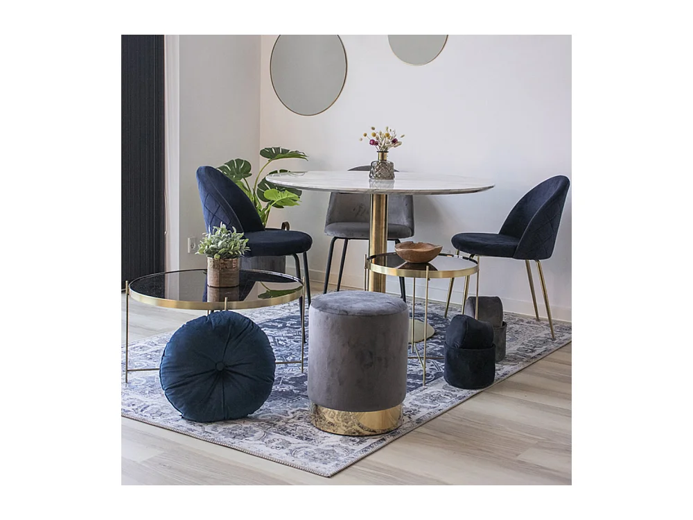 Alfombra azul 160 x 230 cm