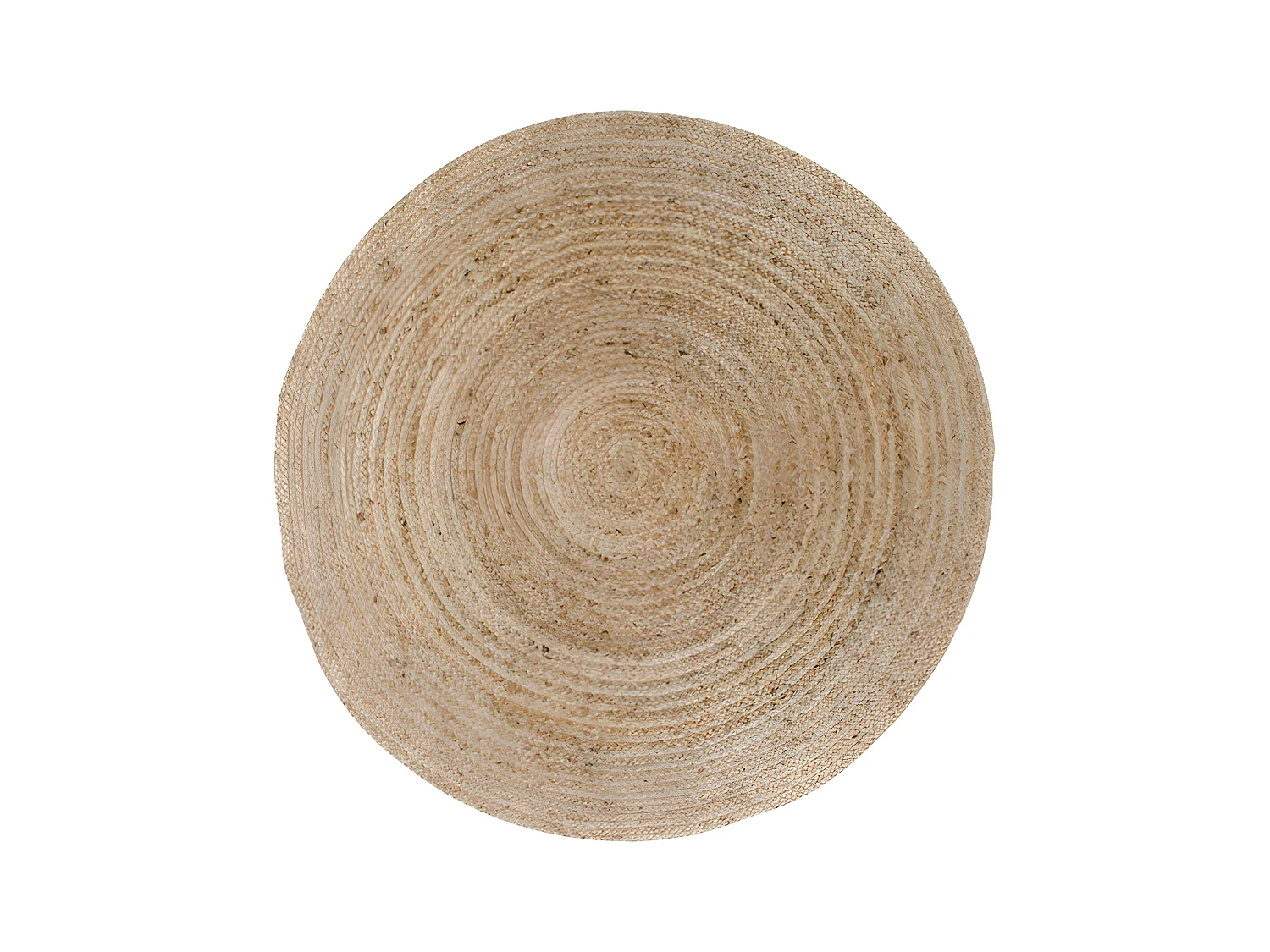 Bombay II - Tapis rond en jute -  Naturel - 120x120cm