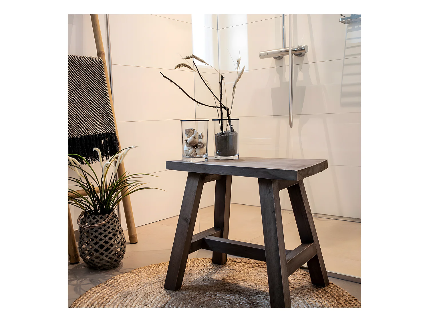 Alfombra de yute trenzada Ø 120 cm