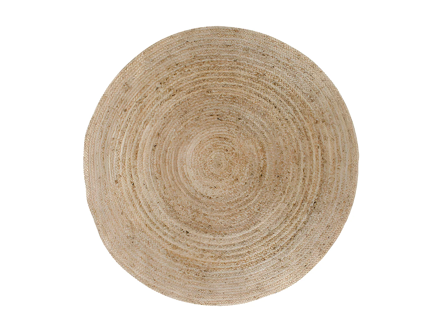 Bombay II - Tapis rond en jute -  Naturel - 120x120cm