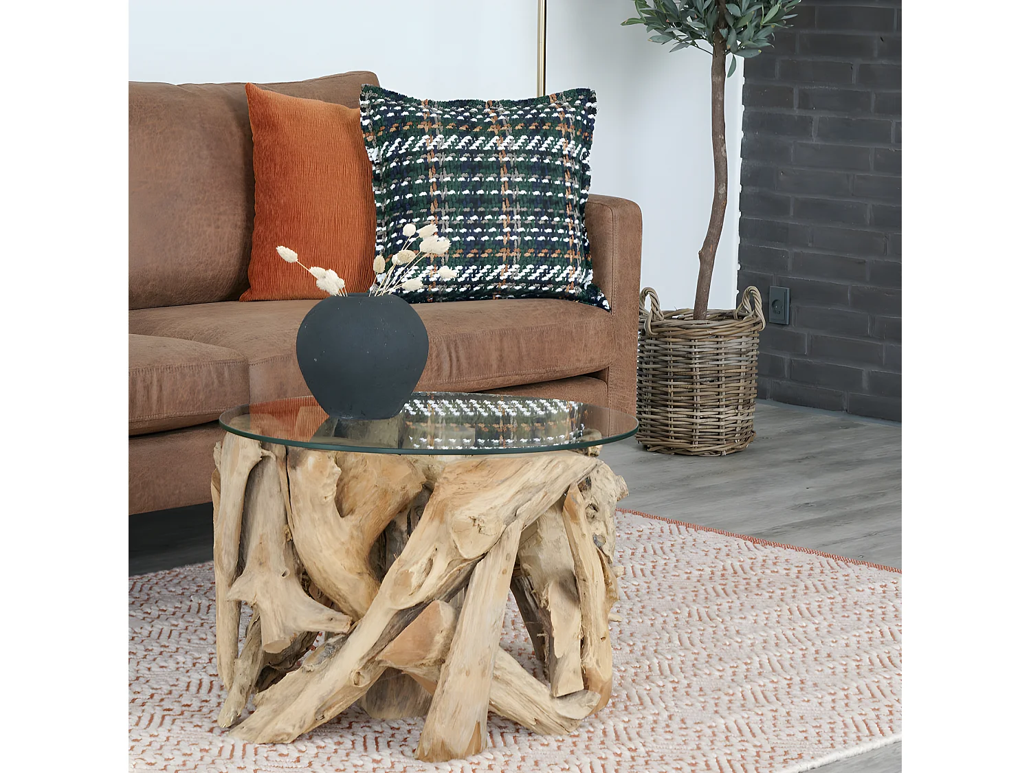 Ibiza I - Tapis 100% PET - Couleur - Corail, Dimensions - 140x200 cm