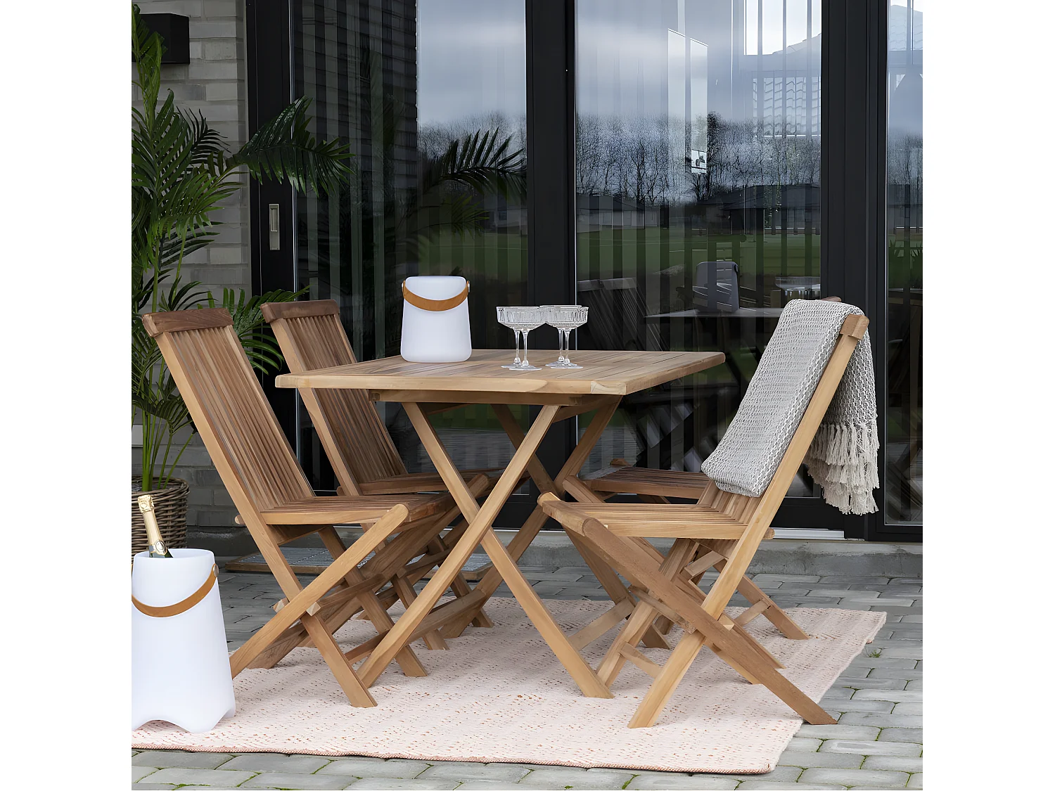 Ibiza I - Tapis 100% PET - Couleur - Corail, Dimensions - 140x200 cm