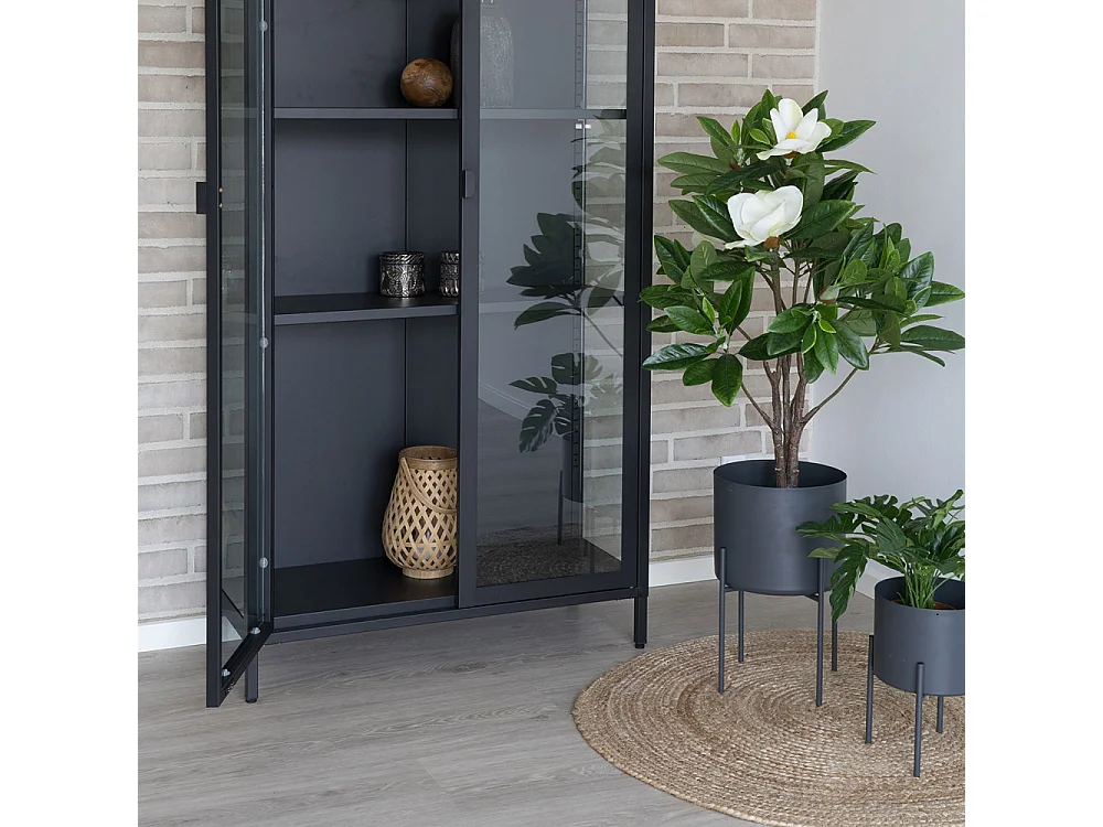 Bombay II - Tapis rond en jute -  Naturel - 90x90cm