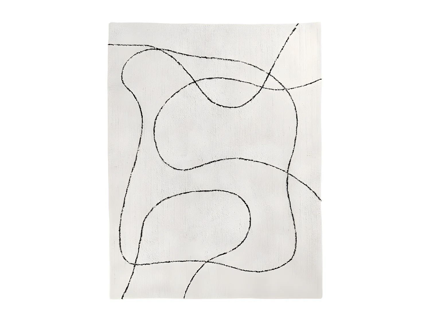 Alfombra de algodón estampado marrón claro 160 x 230 cm