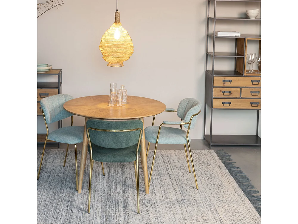 Liv - Tapis d'inspiration berbère à franges bleu turquoise - Couleur - Turquoise, Dimensions - 200x300 cm