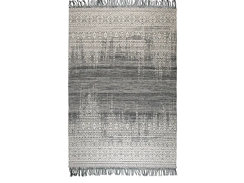 Liv - Tapis d'inspiration berbère à franges bleu turquoise - Couleur - Turquoise, Dimensions - 200x300 cm