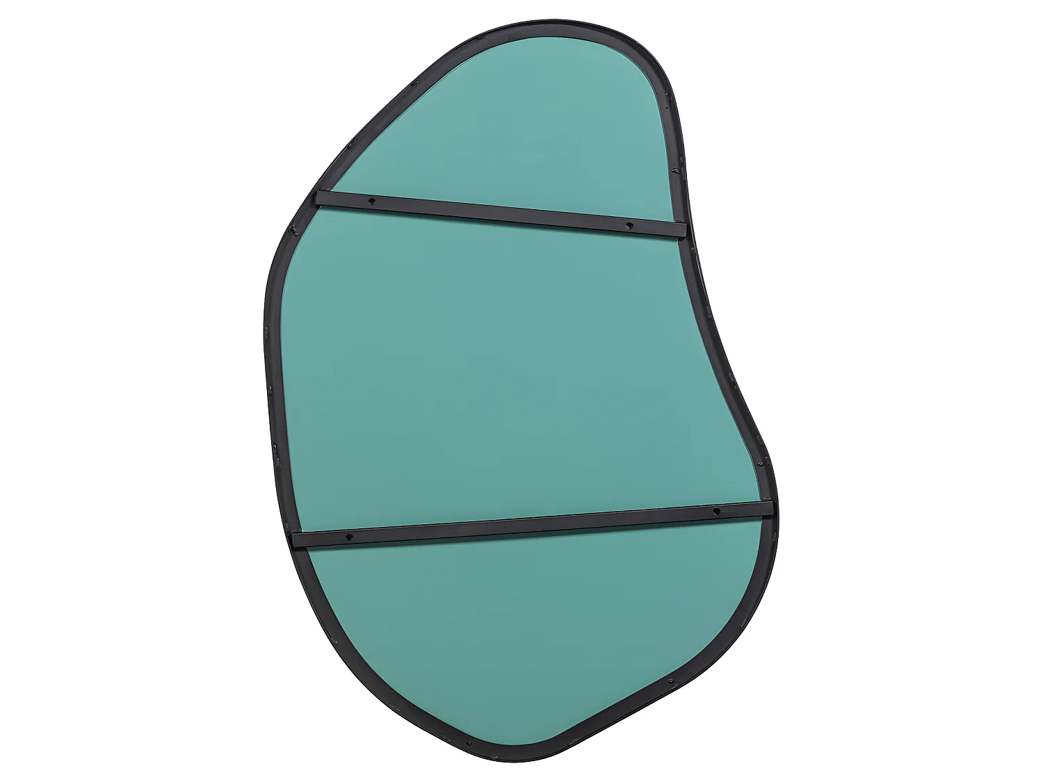 Romee - Miroir de forme organique 100x70cm - Noir