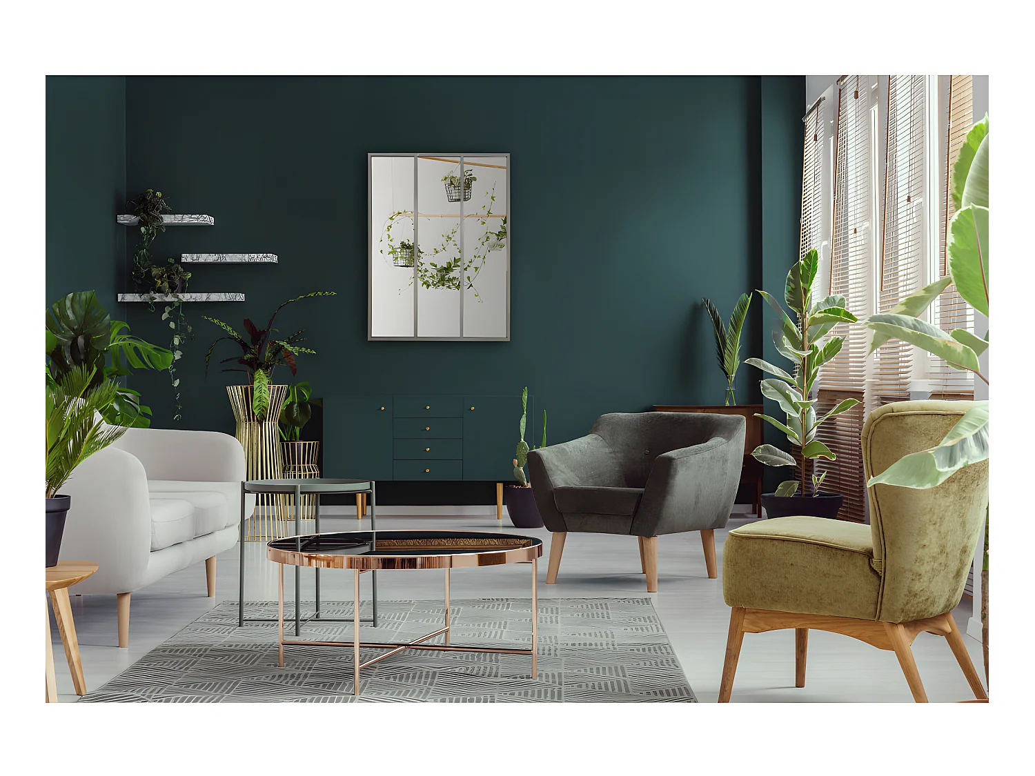 Léon - Miroir verrière style industriel 90x120 - Argent