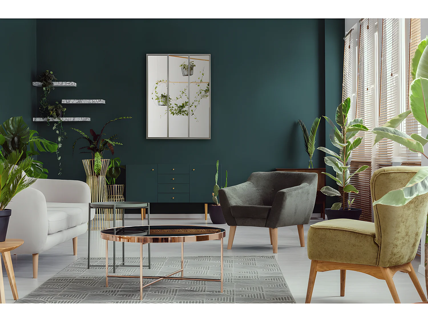 Léon - Miroir verrière style industriel 90x120 - Argent