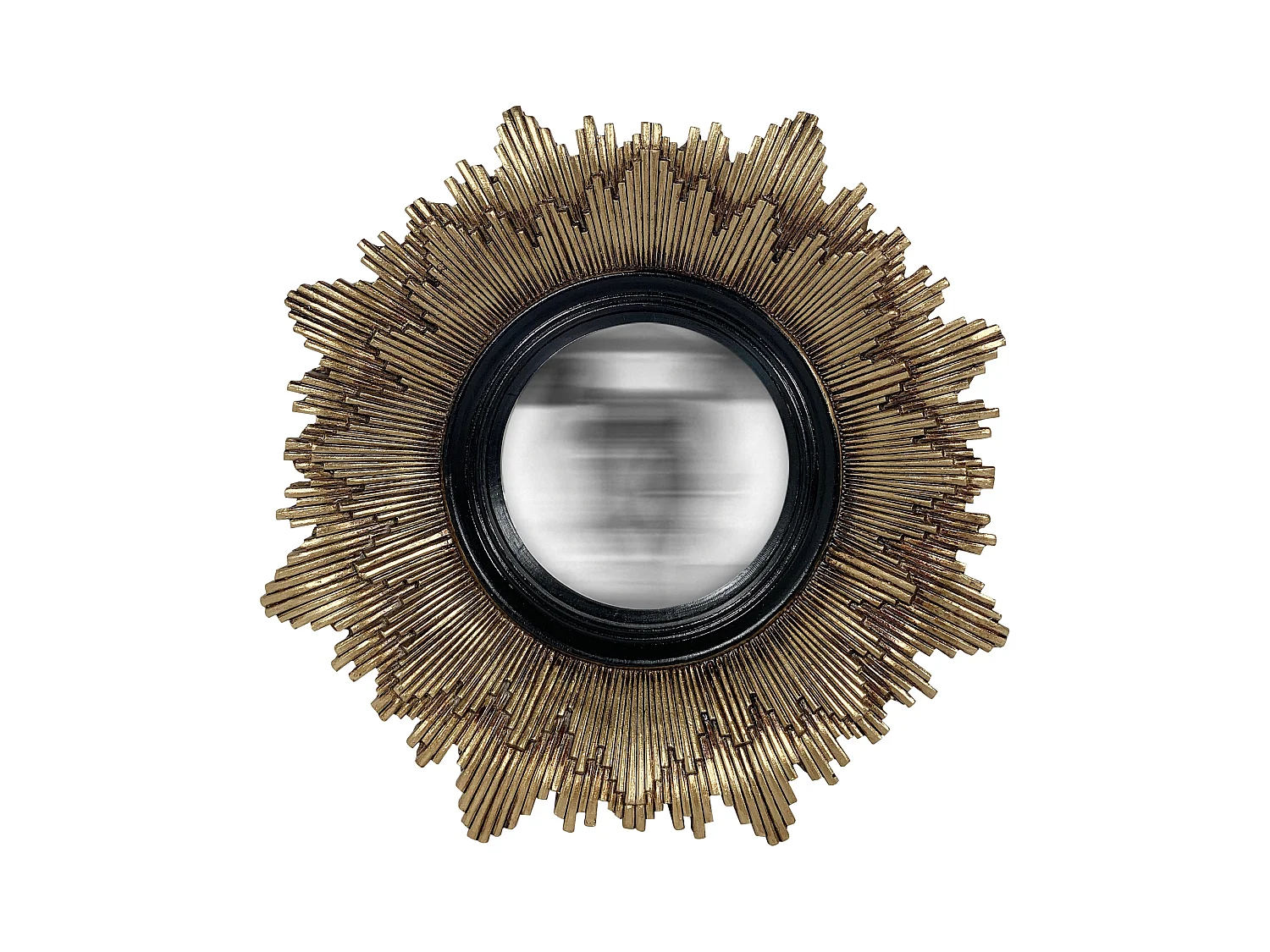 Léonie - Miroir soleil ø20 cm : Couleur - Noir / Or