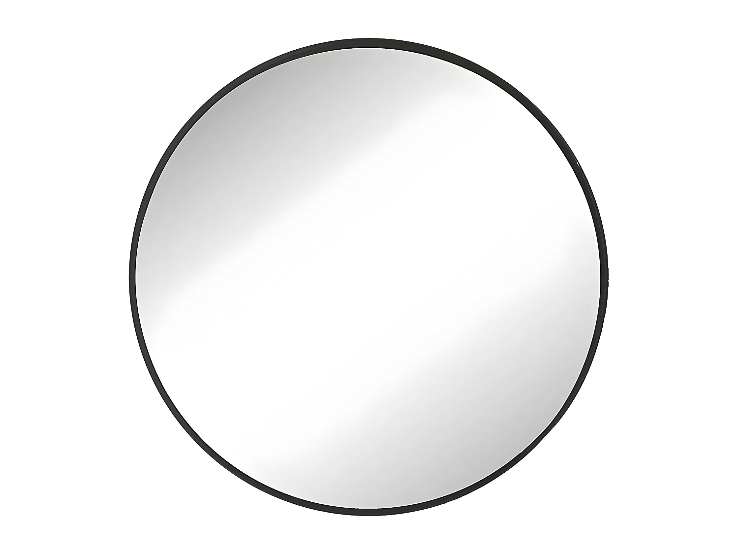 Izïa - Miroir rond ø50cm : Couleur - Noir