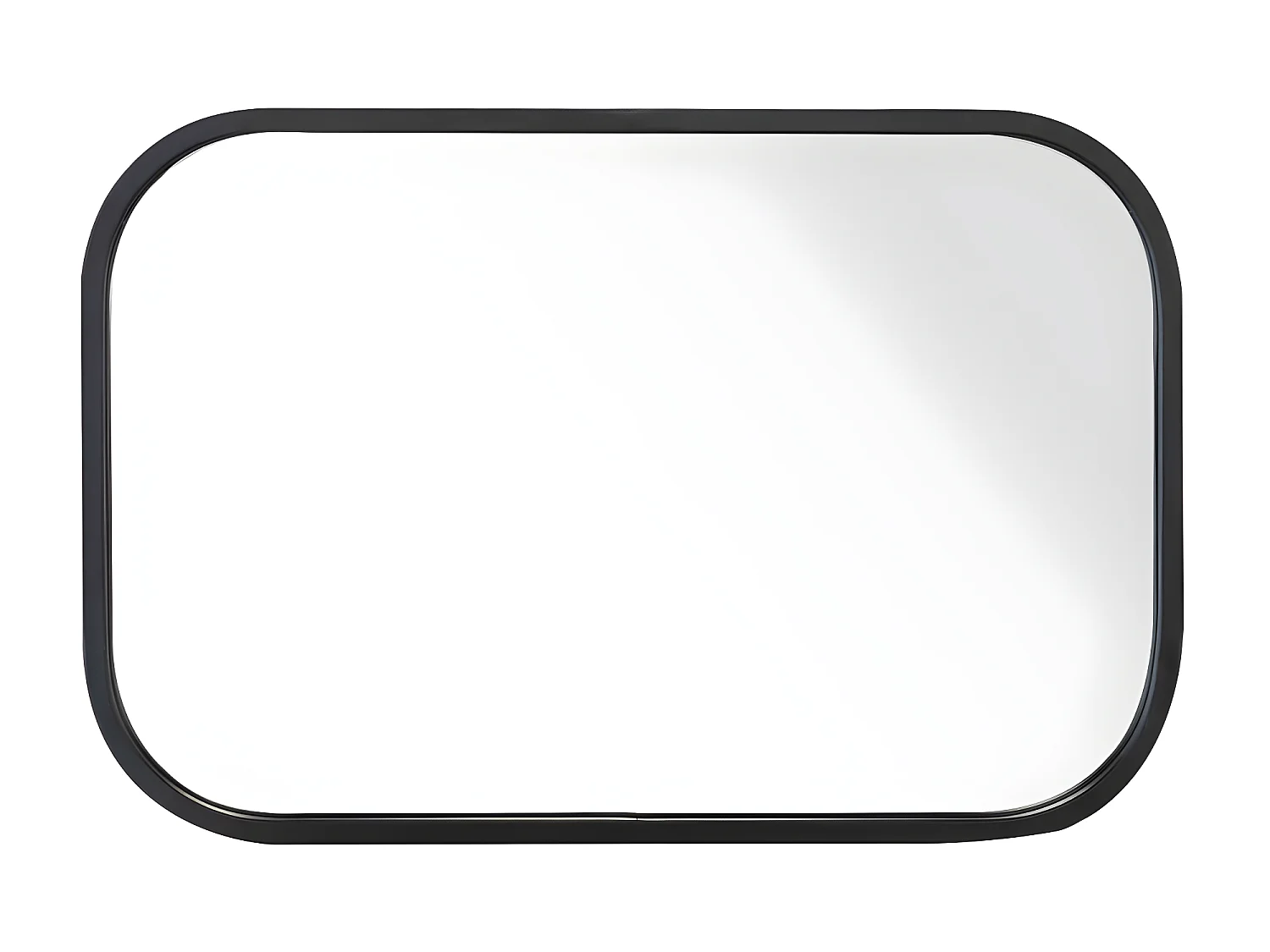 Axel - Miroir rectangulaire industriel 40x60 - Couleur - Noir