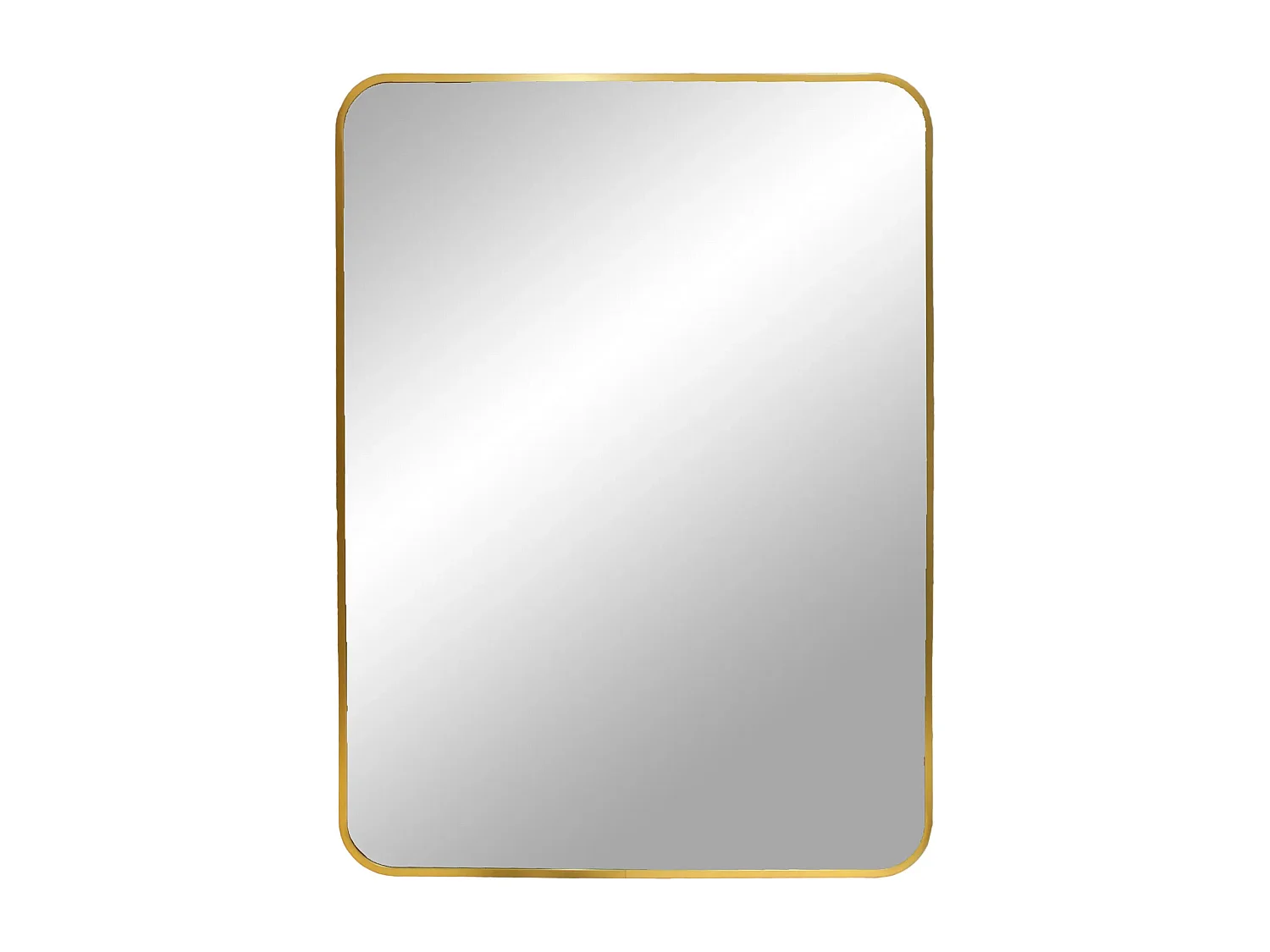 Miroir rectangulaire en aluminium MADRID – L 50 x H 70cm-Beige
