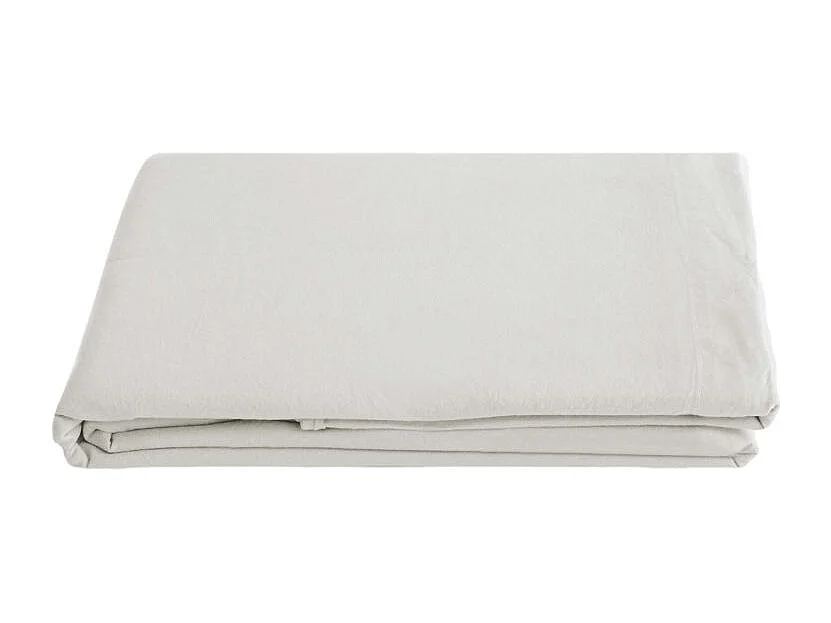 Drap plat Palace pur coton teint lavé, 63 fils/cm² Vent du sud
